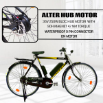 ALTER 26" 002S CLASSIC MODEL ELECTRIC CYCLE | BLDC HUB |RALEIGH TYPE | VOLTAGE THROTTLE | 95% PRE-ASSEMBLED WITH CHARGER