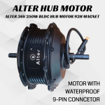 ALTER 36V 250W (002S PRO) CYCLE HUB MOTOR KIT | 3 LEVEL PAS SWITCH | 12 MAGNETS PAS SENSOR  | LI-ION BATTERY AND CHARGER