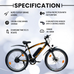 ALTER 26" 003PRO MODEL ELECTRIC CYCLE| REMOVABLE LI-ION BATTERY| PAS WITH 5 CONTROL MODE| 95% PRE ASSEMBLED WITH CHARGER