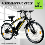 Alter 26" 002S PRO HL Model Electric Cycle with 36V 250W BLDC HUB Motor  | 95% PRE- Assembled with Charger