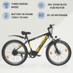 Alter 26" 002S PRO Model Electric Cycle with 36V 250W BLDC HUB Motor | LI-ION BATTERY | 95% PRE- Assembled with Charger