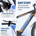 ALTER 26" 001PRO ELECTRIC CYCLE | BLDC HUB MOTOR | LI-ION BATTERY|LCD DISPLAY THROTTLE | 95% PRE- ASSEMBLED WITH CHARGER