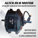 ALTER 36V 250W (001 PRO) CYCLE HUB MOTOR KIT (BLACK)