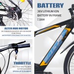 ALTER 26" 002S PRO MODEL ELECTRIC CYCLE WITH 36V 250W BLDC HUB MOTOR | LI-ION BATTERY | 95% PRE-ASSEMBLED WITH CHARGER