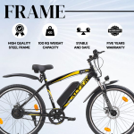 ALTER 26" (016PRO) ELECTRIC CYCLE | REMOVABLE BATTERY| INBUILT CONTROLLER |ALL WATERPROOF CONNECTOR | PAS 3 CONTROL MODE