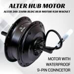 Alter 36V250W (001Pro) Cycle Hub Motor Kit,Black