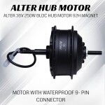 Alter 36V250W (003Pro) Cycle Hub Motor Kit,Black