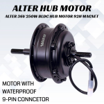 ALTER 36V 250W (002S) CYCLE HUB MOTOR KIT (BLACK)